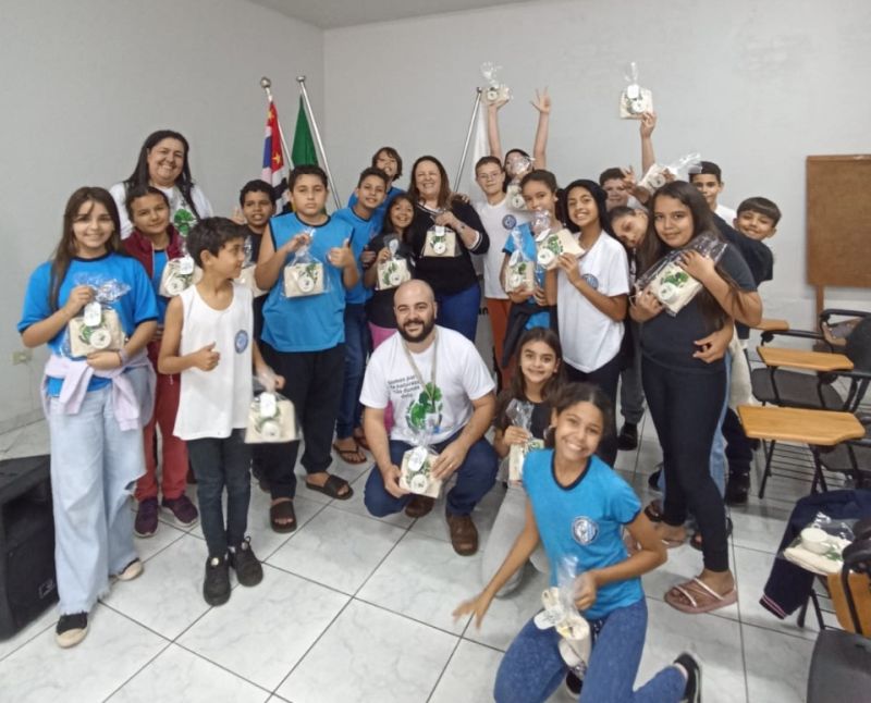 Enersugar promove atividade de educação ambiental em escola de Platina